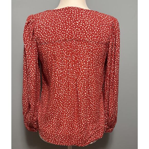 Madewell Floral Women S Top Cottagecore Feminine Romantic Dainty Side Button - Picture 2 of 11